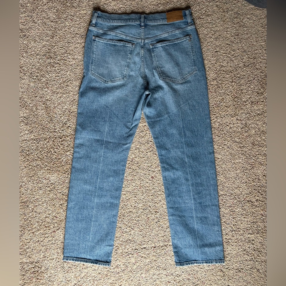 Madewell The '90s Straight Jean in Rondell Wash: Crease Edition SZ 30 - Picture 6 of 9